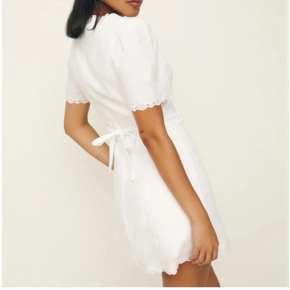 Reformation Anabella Linen Dress — White Size 2 - Picture 2 of 10